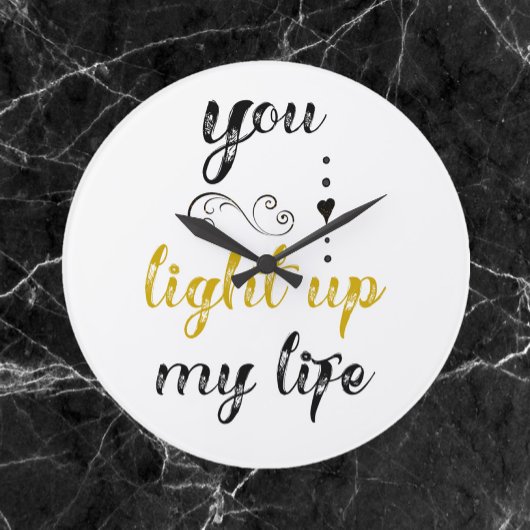  je verlicht mijn leven grote klok