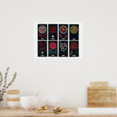 Je verlicht mijn leven, Japans Fireworks-grafisch Poster (Keuken)