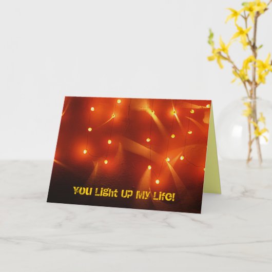 Je verlicht mijn leven! kaart (Gele Bloem)