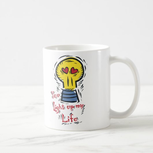Je verlicht mijn leven koffiemok (Rechts)