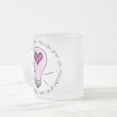 Je verlicht mijn leven matglas koffiemok (Voorkant links)