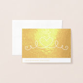 Je verlicht mijn leven op goud folie kaarten (Met envelop)