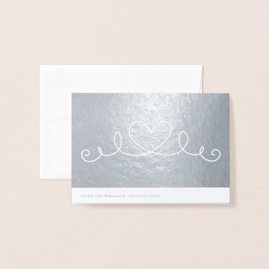 Je verlicht mijn leven op zilver folie kaarten (Met envelop)