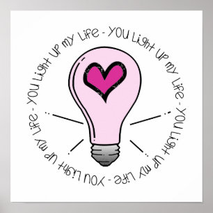 Je verlicht mijn leven poster