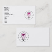 Je verlicht mijn leven visitekaartje (Voorkant / Achterkant)