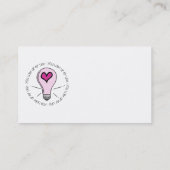 Je verlicht mijn leven visitekaartje (Achterkant)