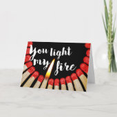 Je verlicht mijn Valentijnse brandweermannen Feestdagen Kaart (Voorkant)