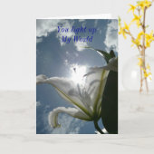 Je verlicht Mijn wereld Kaart (Gele Bloem)