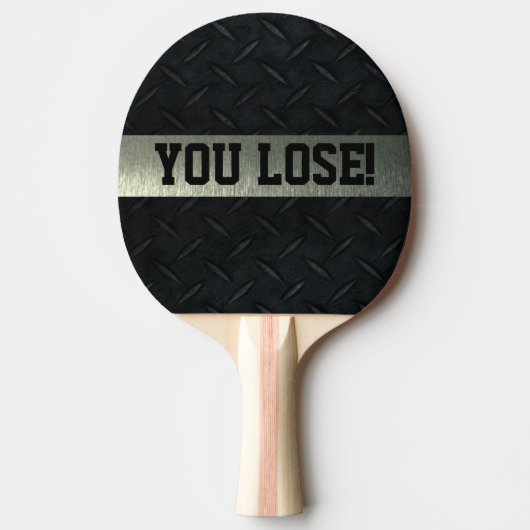 Je verliest Smack Talk Ping Pong Paddle Tafeltennisbatje (Voorkant)