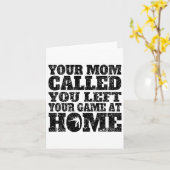 Je verliet je spel thuis grappige biljarten kaart (Gele Bloem)