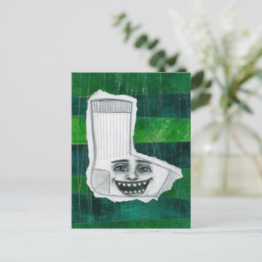 Je verloren sok Briefkaart (Staand voorkant)