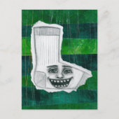 Je verloren sok Briefkaart (Voorkant)