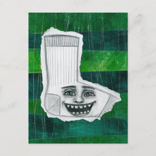 Je verloren sok Briefkaart (Voorkant)