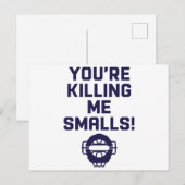 Je vermoordt me Smalls! Briefkaart (Voorkant / Achterkant)