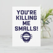 Je vermoordt me Smalls! Kaart (Staand voorkant)