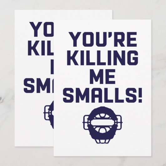 Je vermoordt me Smalls! Kaart (Voorkant / Achterkant)