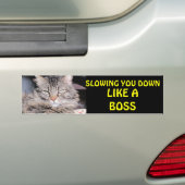 Je vertragen als een baas bumpersticker (Op auto)