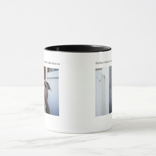 Je vertrekt het werk voor me. mok (Midden)