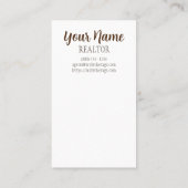 Je verwijzingen zijn alles! Pop-door-onroerend goe Visitekaartje (Achterkant)