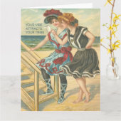 Je vibe trekt je tribe groet aan kaart (Gele Bloem)