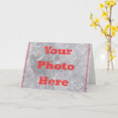 Je vierkante foto doe het zelf kaart (Gele Bloem)