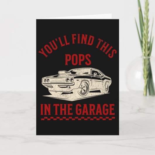 Je Vindt Deze Pops In De Garage Vaderdag Cli Kaart (Voorkant)