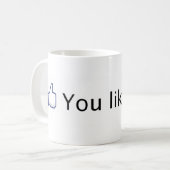 Je vindt dit leuk. Facebook zoals. Koffiemok (Voorkant links)