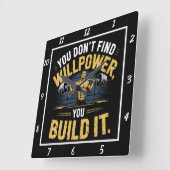 Je vindt geen wilskracht om het te bouwen vierkante klok (Hoek)