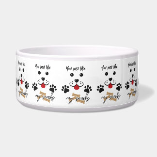 Je vindt me alleen maar leuk vanwege mijn snacks voerbakje