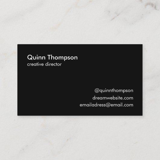 Je Visitekaartje Aangepaste handtekening (Achterkant)