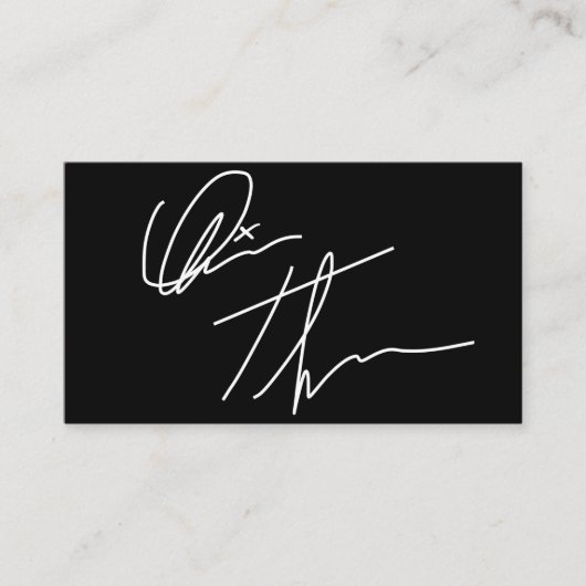 Je Visitekaartje Aangepaste handtekening (Voorkant)