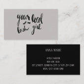 Je visitekaartje van je plaatselijke welkomstmeisj (Voorkant / Achterkant)