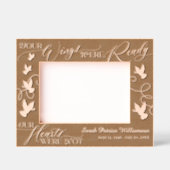 Je vleugels waren klaar Doves Memorial Keepsake Gegraveerde Lijstjes (Voorkant)