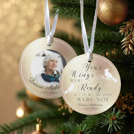 Je vleugels waren klaar Gouden Foto Memorial Kardi Ornament