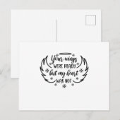 Je vleugels waren klaar, maar mijn hart was er nie aankondigingskaart (Voorkant / Achterkant)