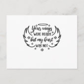 Je vleugels waren klaar, maar mijn hart was er nie aankondigingskaart (Voorkant)