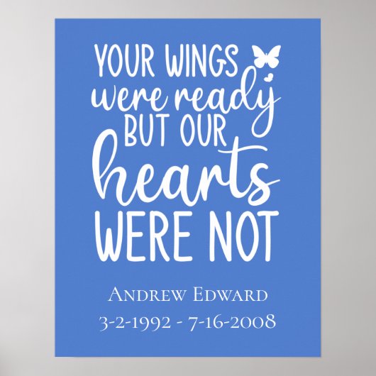 Je vleugels waren klaar, maar ons hart niet poster (Voorkant)