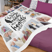 Je vleugels waren klaar voor Multi Photo Memorial Fleece Deken