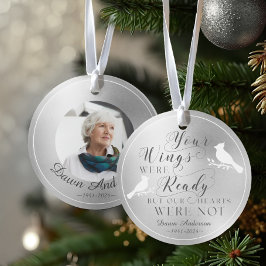 Je vleugels waren klaar Zilveren Gedenkteken Kardi Ornament