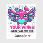 Je vleugels zijn gemaakt voor deze kolibrie Sticke Sticker (Vel)