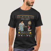 Je vloog het gewoon in de Chee.Se Xmas. T-shirt (Voorkant)