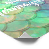 Je voegt Mermazing Mermaid Inspirerend Quote samen Poster (Hoek)