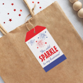 Je voegt sparkle toe aan mijn bedrijf cadeaulabel