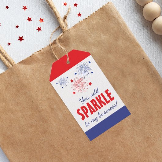 Je voegt sparkle toe aan mijn bedrijf cadeaulabel