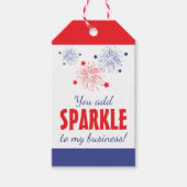 Je voegt sparkle toe aan mijn bedrijf cadeaulabel (Voorkant)