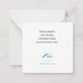 Je voegt sparkle toe aan mijn bedrijf notitiekaartje (Achterkant)