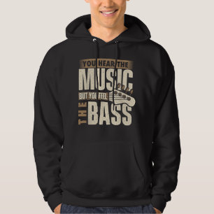Je Voelt De Bas, Bassist Basgitaar Speler Gitaar Hoodie