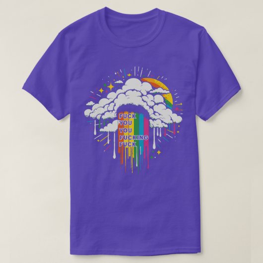 Je voelt je regenboog esthetisch t-shirt (Design voorkant)