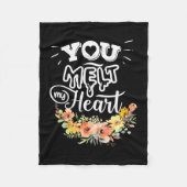 Je voelt mijn hart fleece deken (Voorkant)