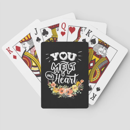 Je voelt mijn hart pokerkaarten (Achterkant)